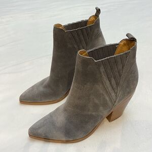Marc Fisher Western Cowgirl Suede Boho Gadri Ankle Booties